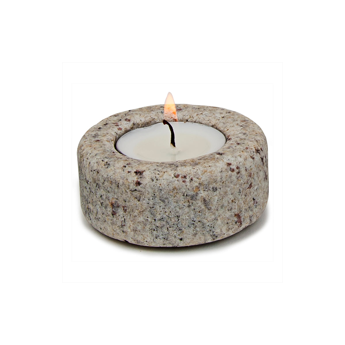 Granite Hot Plate with Tea Light Holder – Sea Stones