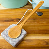 Nestle Granite Spoon Rest with Wooden Spoon Wooden Cutting Boards Enamel Pots