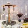 Pirouette Touchstone Wine Glass Holder with Wine Stone Wine Glass with Cheese and Pears