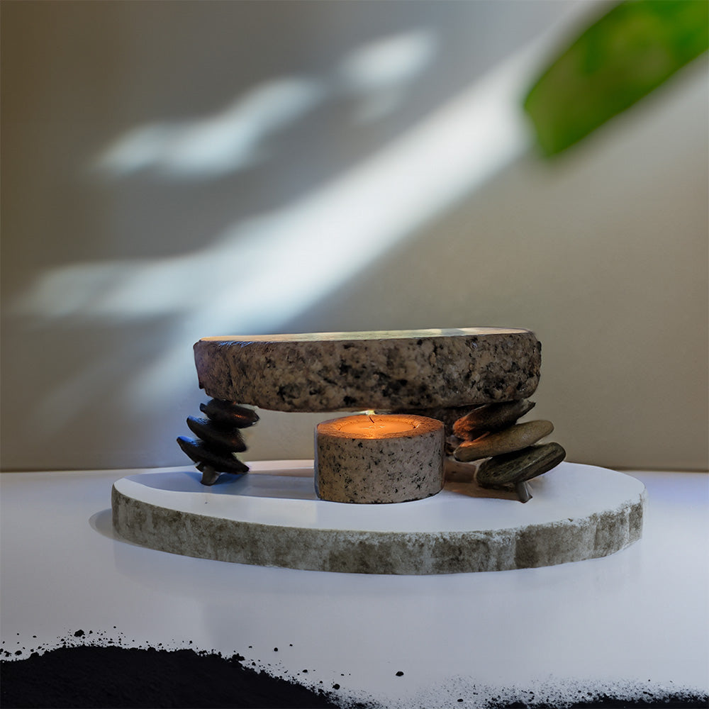 Granite buy Candle Powered Hot Plate with Tea Light Holder