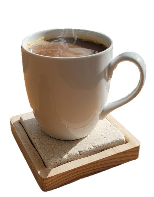 Cozy Coffee Coaster Hot Stone Mug Warmer 