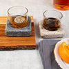 Cool Coasters Granite Chilling Set with Granite Whiskey Stone with Oranges