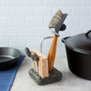 Embrace Dish Brush and Sponge Holder with Cast Iron